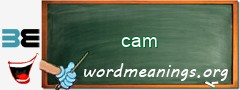 WordMeaning blackboard for cam